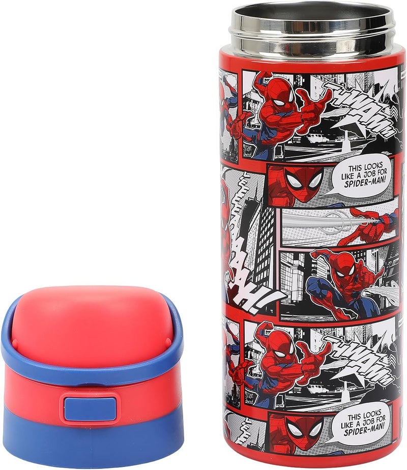 Bio World Spider-Man Comic Panels 24 Oz Stainless Steel Water Bottle - Image 3